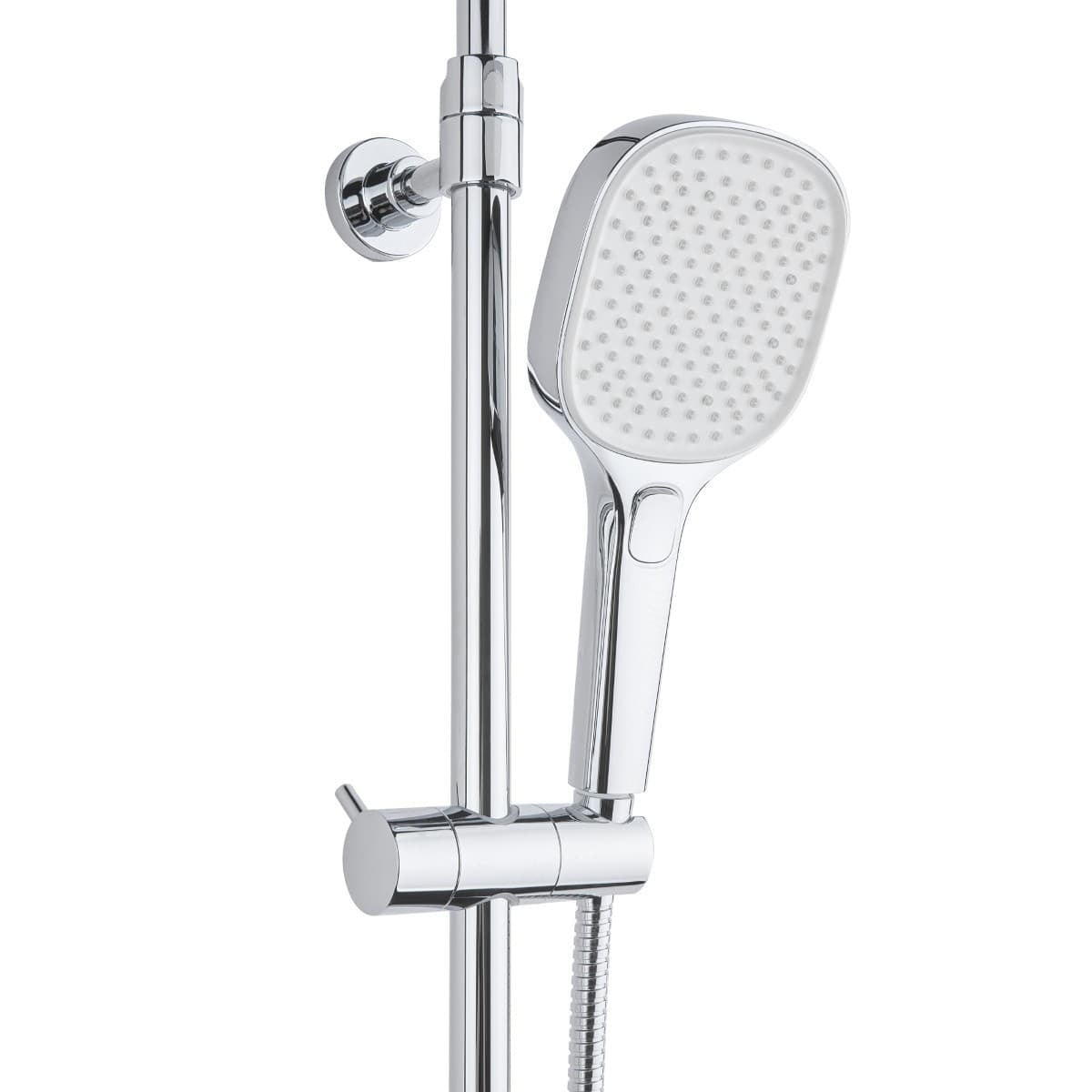 Ensemble de douche mural 3 jets avec mitigeur thermostatique, chrome (SATSSTZ)