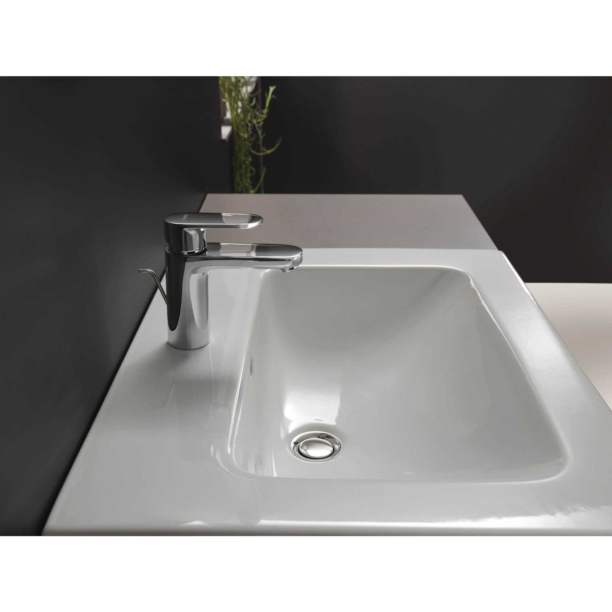 Vernis Blend Mitigeur de lavabo 100 avec tirette et vidage métallique chromé