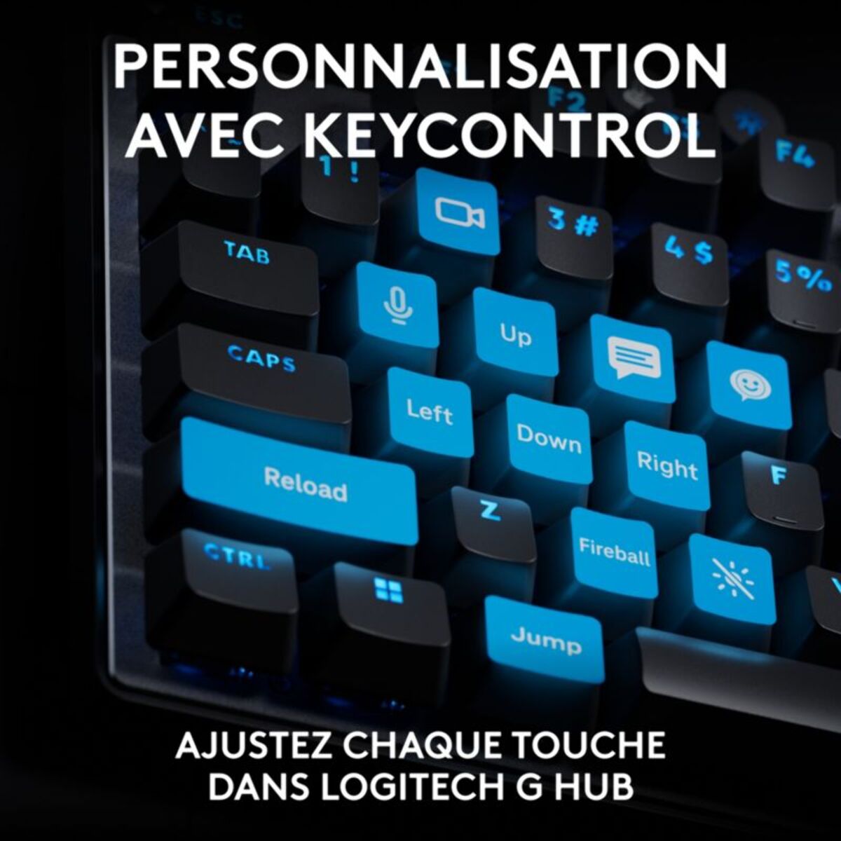 Clavier gamer LOGITECH G Pro X TKL Rapid  Noir