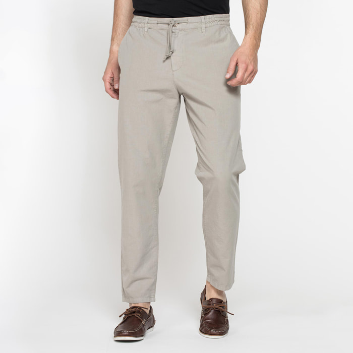 PANTALONI CHINO IN RIPSTOP CON COULISSE IN VITA