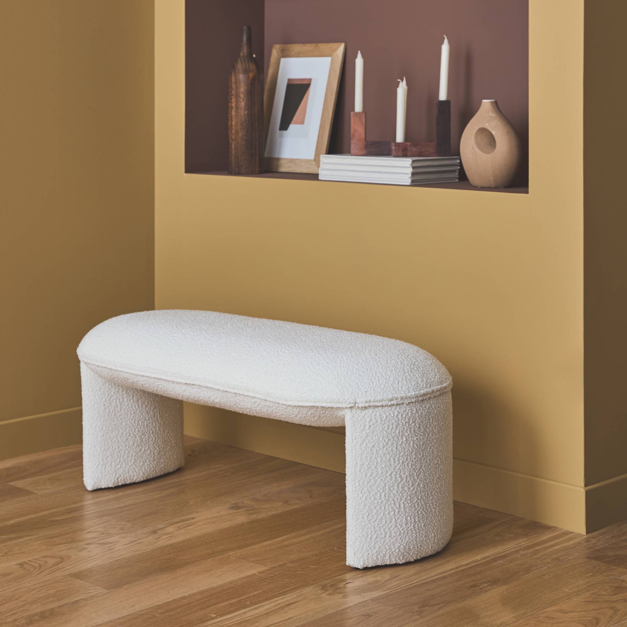 Banc, bout de lit bouclette SHAWN