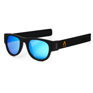 Occhiali da sole polarizzati effetto specchio, pieghevoli e arrotolabili UV400