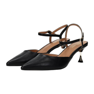 Décolleté sling back Donna Tata Italia Nero