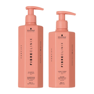 SCHWARZKOPF Kit Fibre Clinix Fortify Shampoo 300ml + Conditioner 250ml