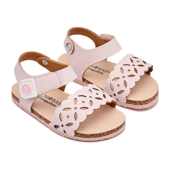 Sandalias Abiertas Respetuosas Rosa
