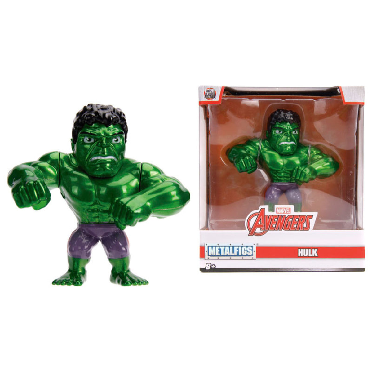 Marvel Avengers Hulk Metal Figura 10cm Jada Toys