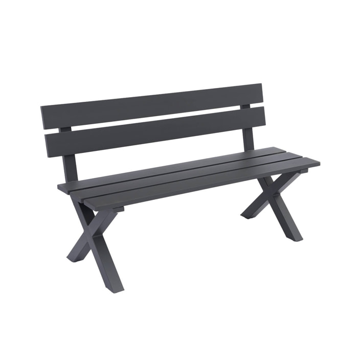 Banc de jardin aluminium 2 places TERRALU