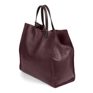 Bianca Borsa Shopper Donna.Pelle autentica Dollaro