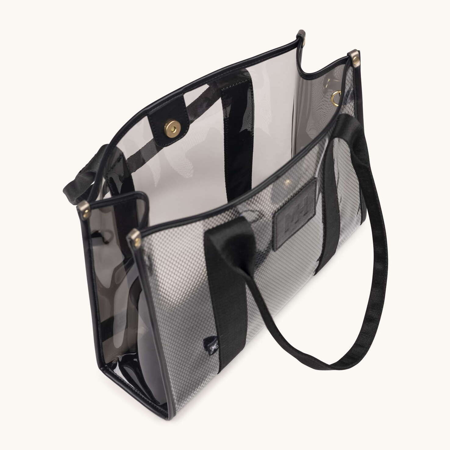 Bolso Shopper Transparente con Neceser Interior JADE SHOPPER BLACK