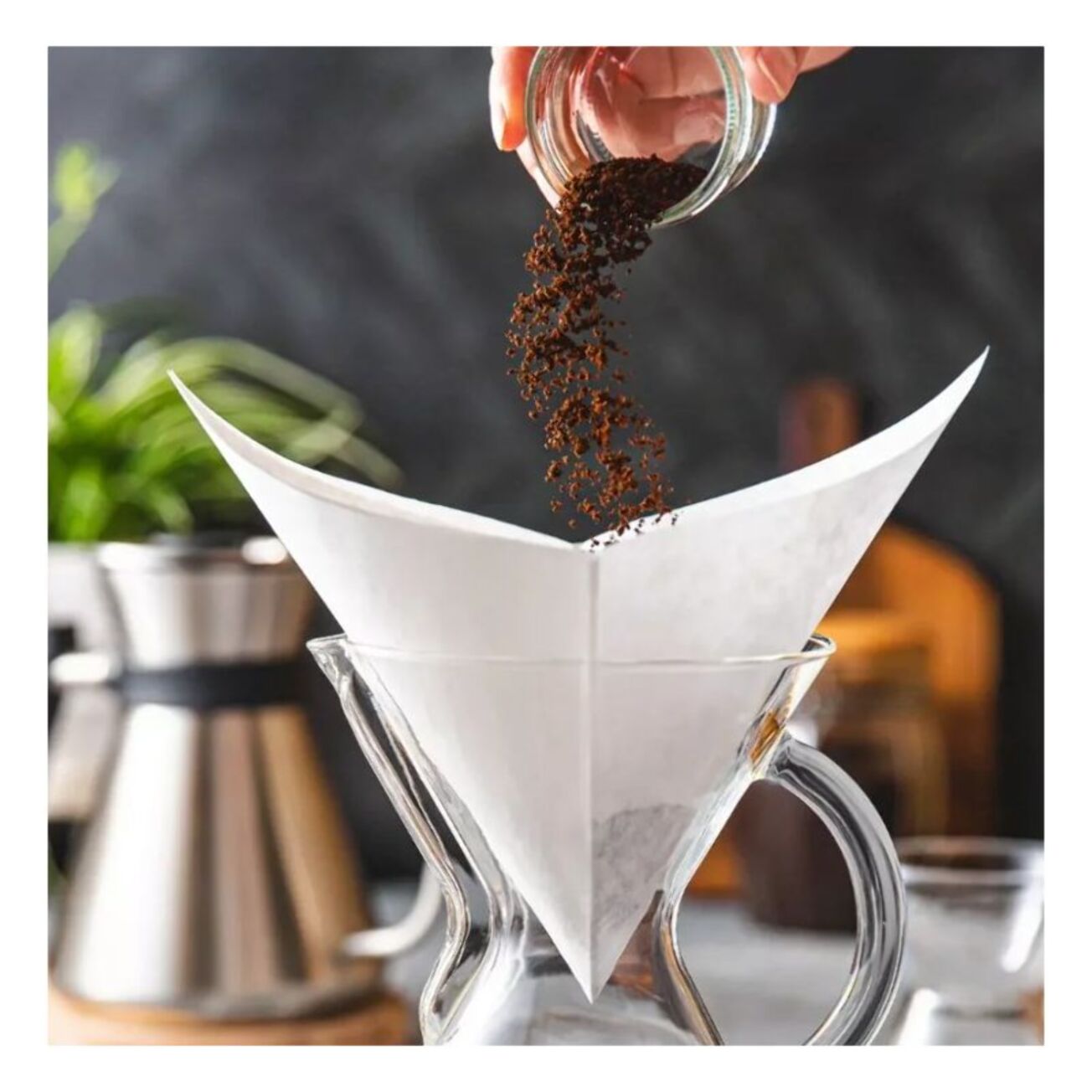 Filtre à café CHEMEX blancs x100 pour cafetiere 6/10 tasses