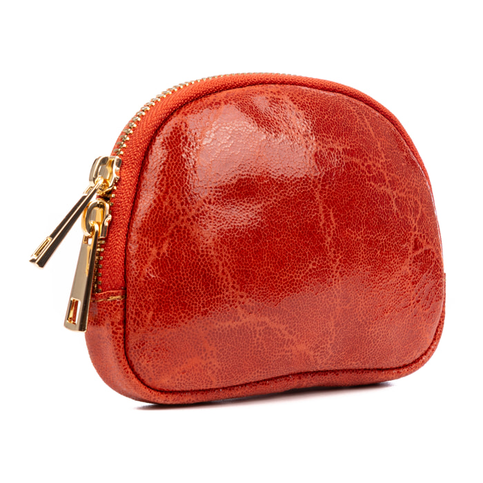 Baratili portafoglio donna. Pelle autentica Camoscio finitura lavata a pietra.