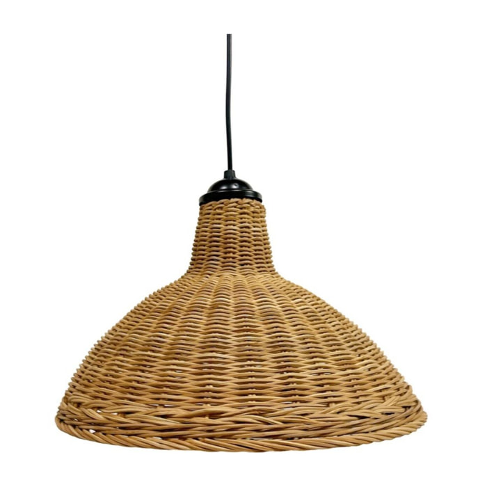 Paralume in rattan a cupola naturale diametro 36