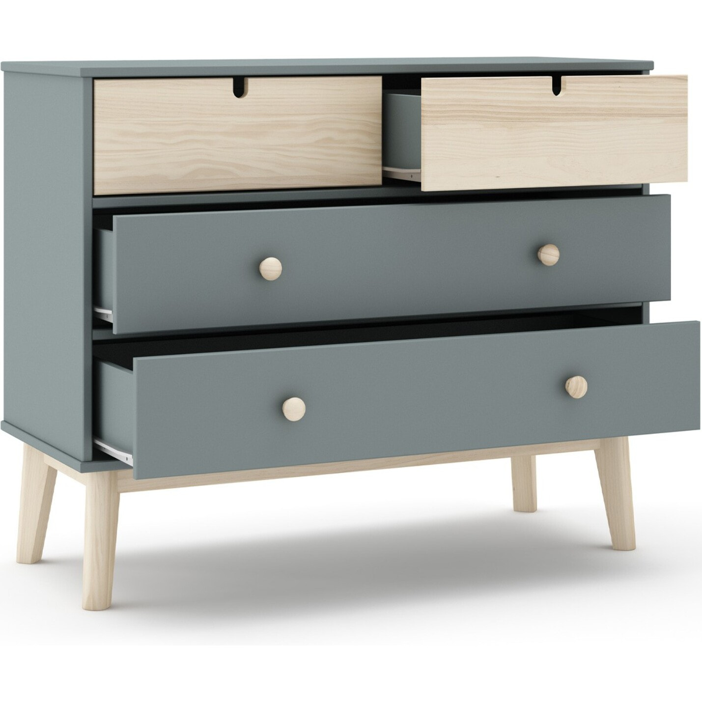 Commode enfant 4 tiroirs en bois - LUCY