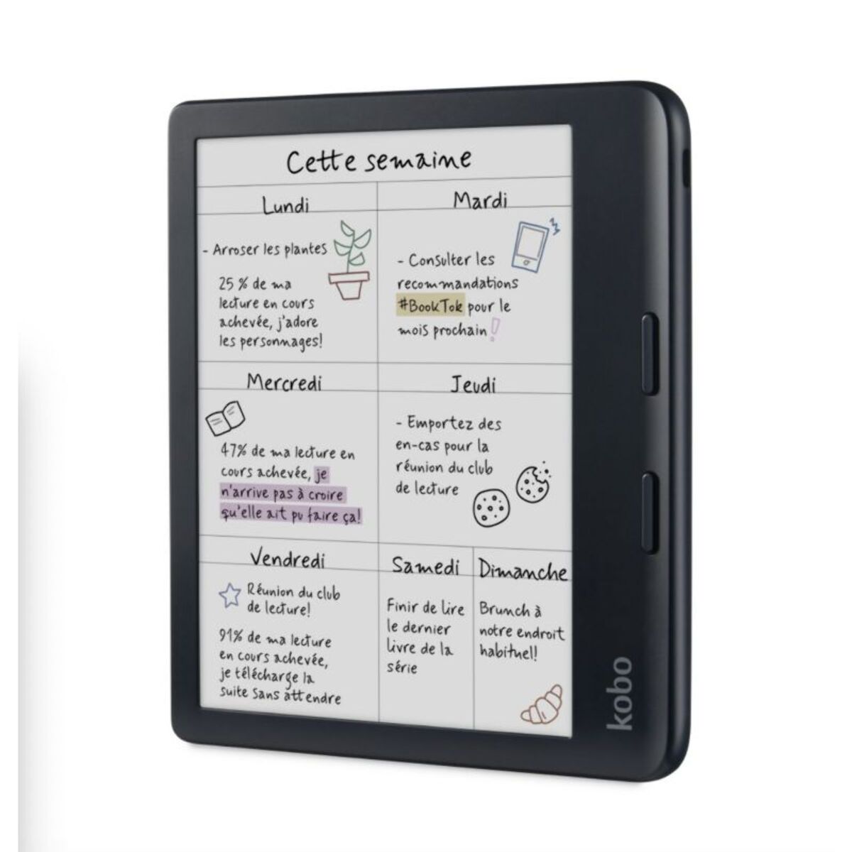 Liseuse eBook KOBO Pack Libra Colour + Stylus 2 noir