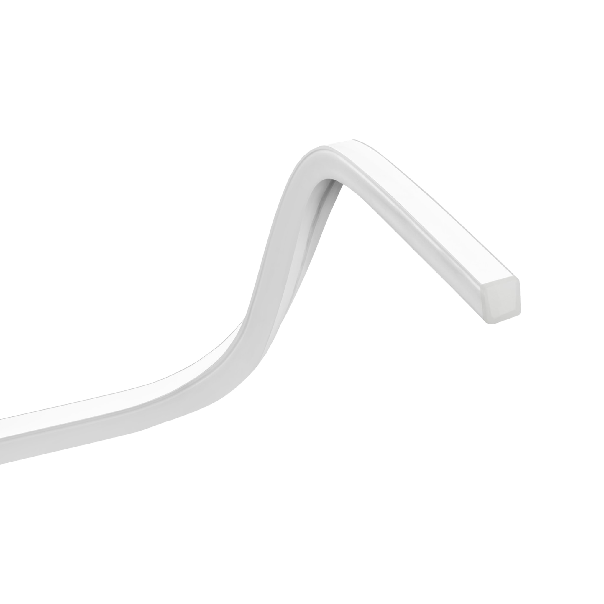 Ledsc4 LedsC4 - Tira LED Asai 3D 8mm 5m para Iluminación Decorativa, 1837 Lúmenes, 4000K, Acabado Blanco Semitransparente, Material Resistente PVC, Diseño Moderno y Funcional para el Hogar