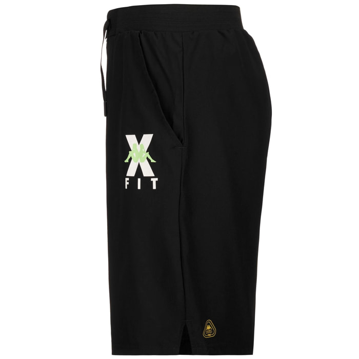 Pantaloni Corti Kappa Uomo Kombat Wkt Egameno Nero