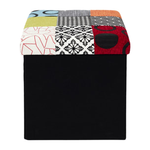 Coffre Pouf Pliable Patchwork