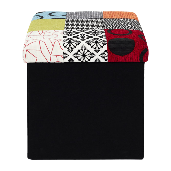 Coffre Pouf Pliable Patchwork