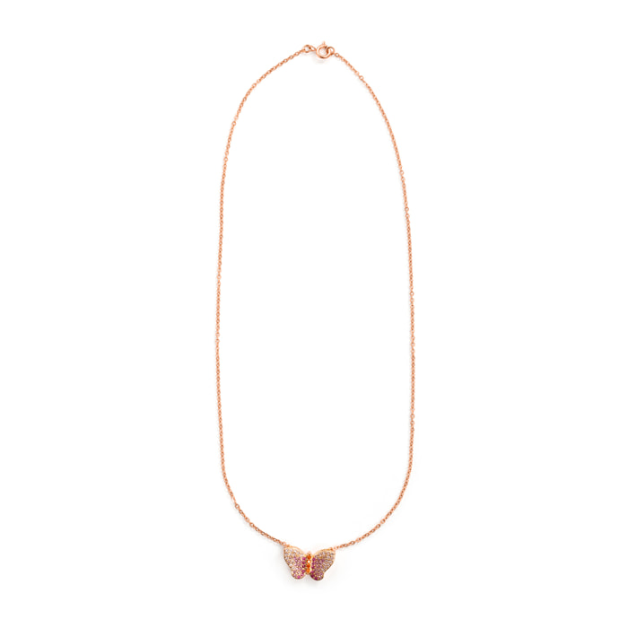 Collar Kwera acabado oro rosa 18k