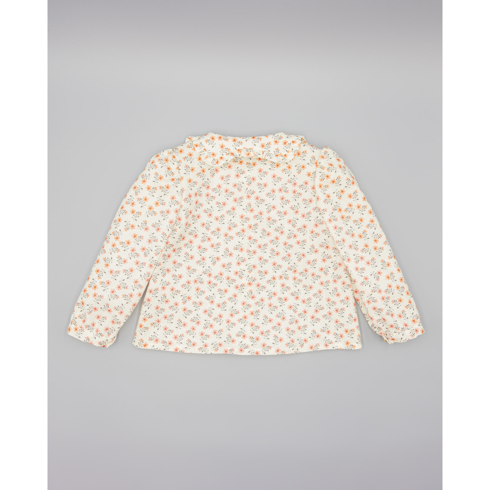 Camisa Rosa De Viella Con Estampado Floral