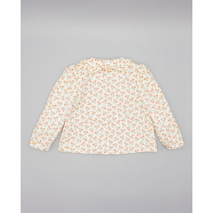 Camisa Rosa De Viella Con Estampado Floral