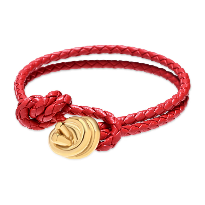 Pulsera Vasho acabado oro amarillo 18k