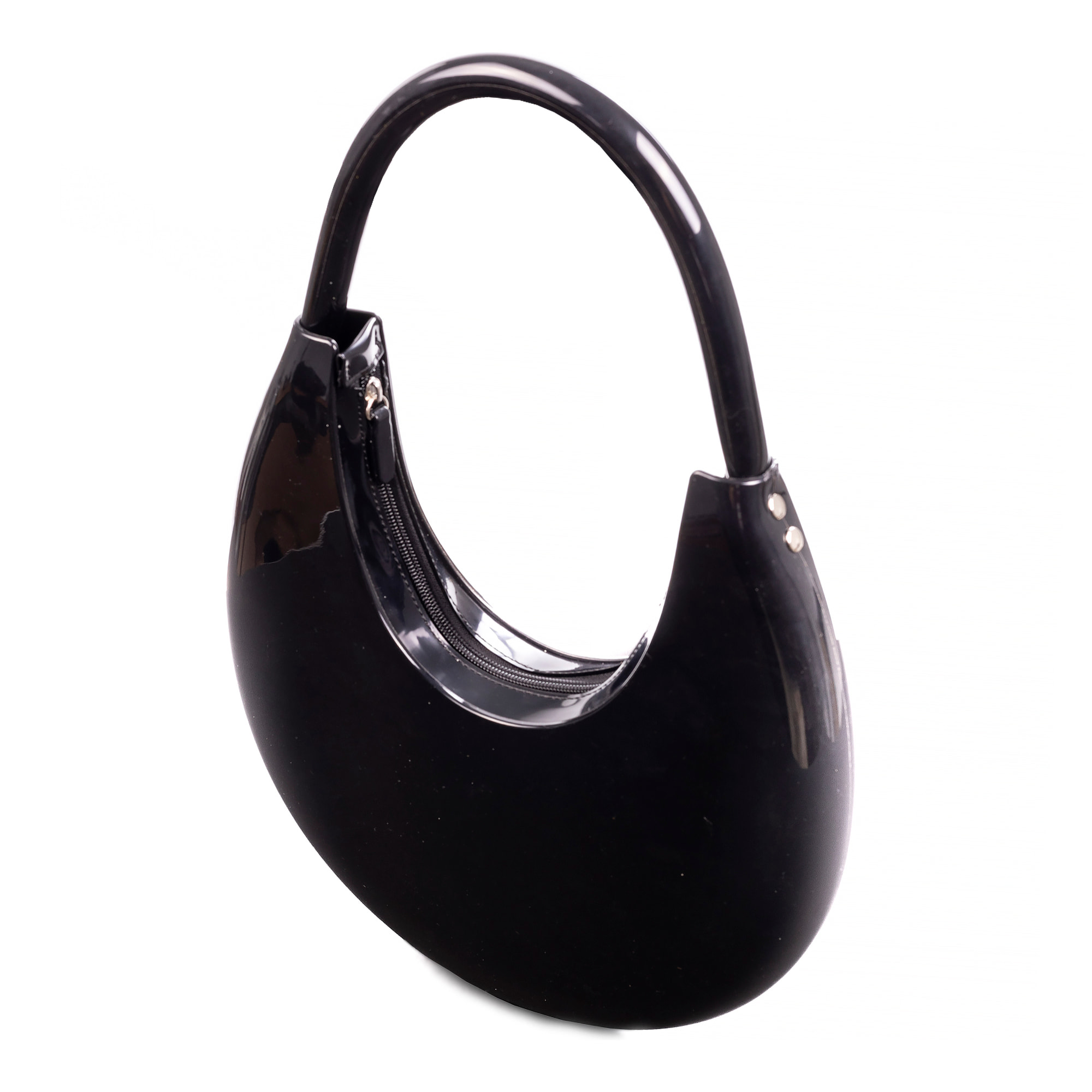 Villabate bolso de hombro de pvc brillante.