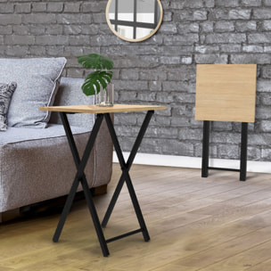 Tables d'appoint pliantes Memphis - lot de 2