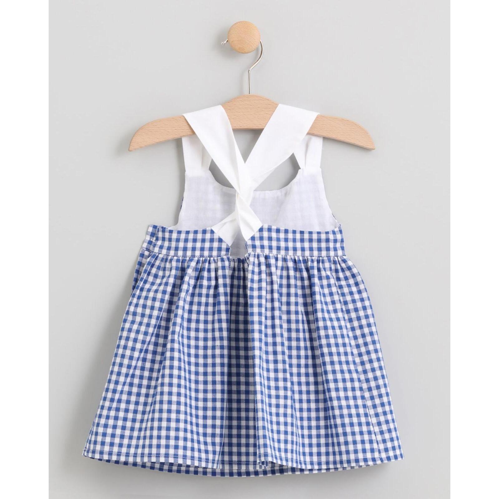 VESTIDO BAÑO VICHY AZUL