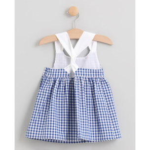 VESTIDO BAÑO VICHY AZUL