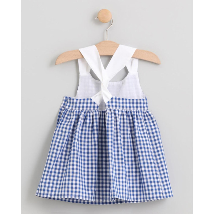 VESTIDO BAÑO VICHY AZUL