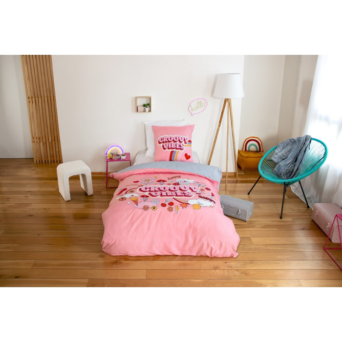 Parure de lit enfant 100% microfibre - GROOVY VIBES