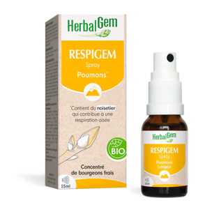 Herbalgem- Respigem spray - complexe poumons - Bio - 15 ml