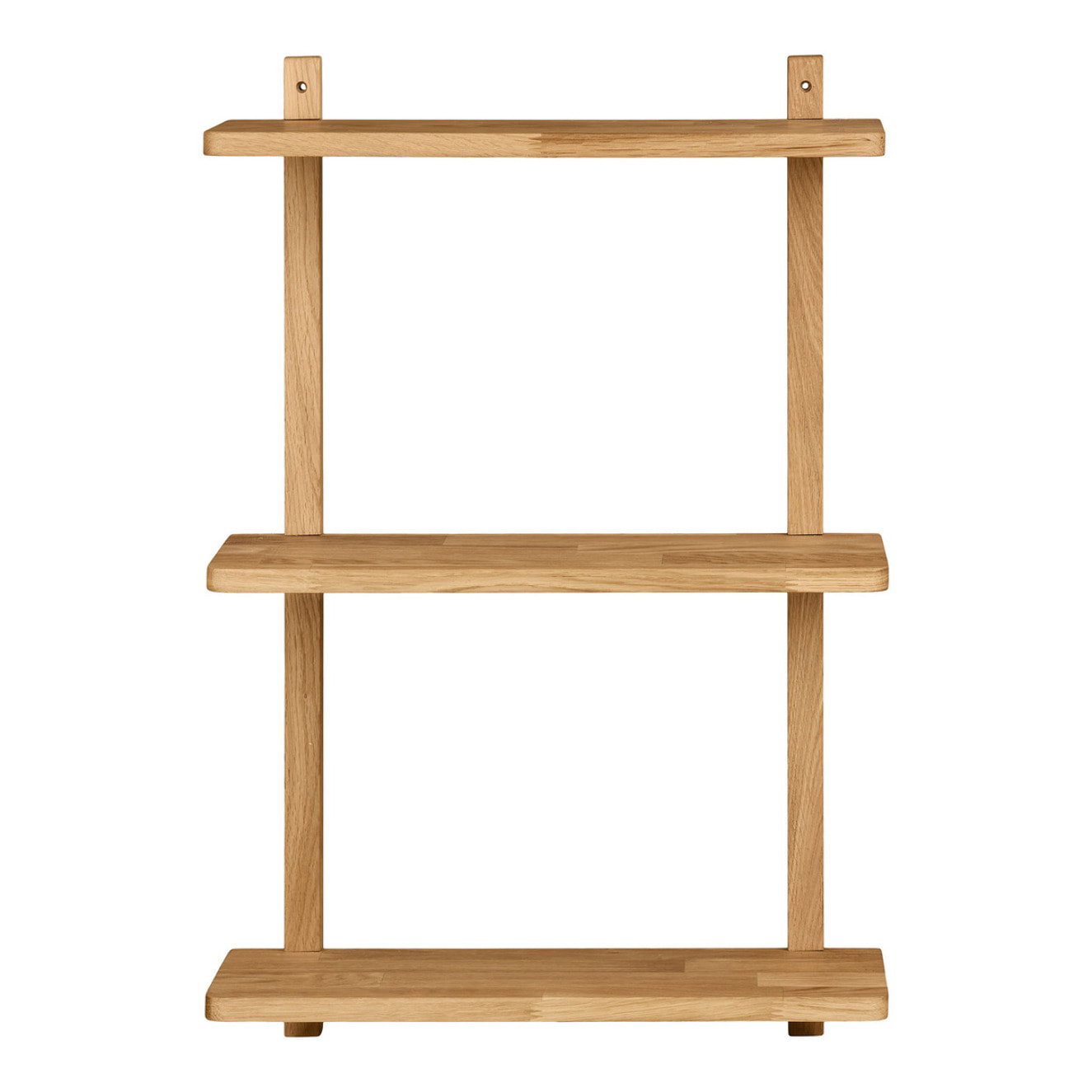 Mensola da parete Townsville in rovere massiccio 50x20x75 cm