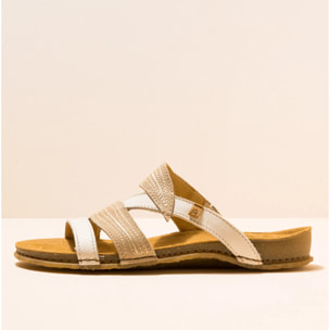 Sandalias N5812 PLEASANT WHITE-PIEDRA/PANGLAO color White-piedra