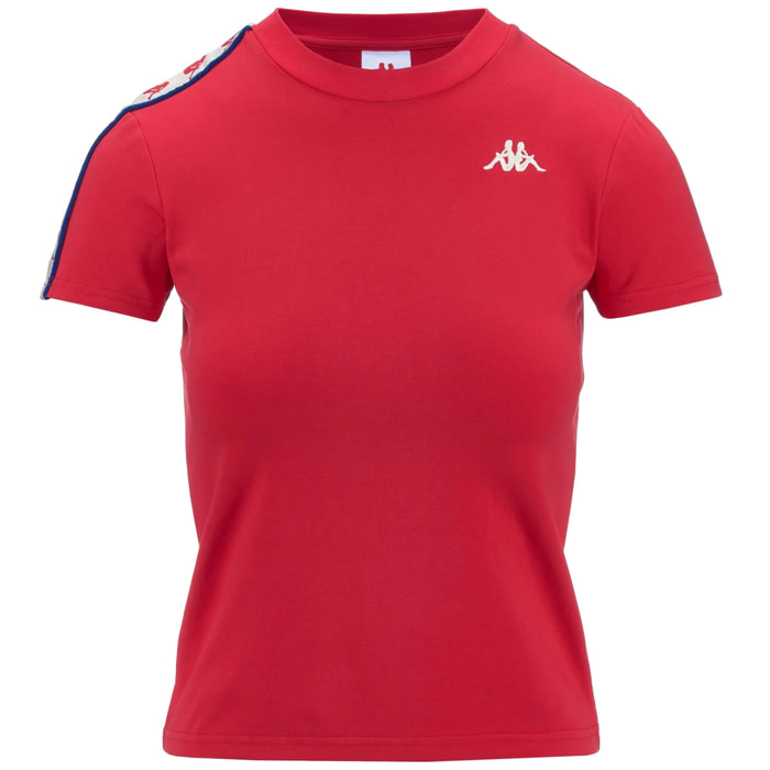 Kappa - T-Shirts & Top Donna Rosso - 222 BANDA LUISE