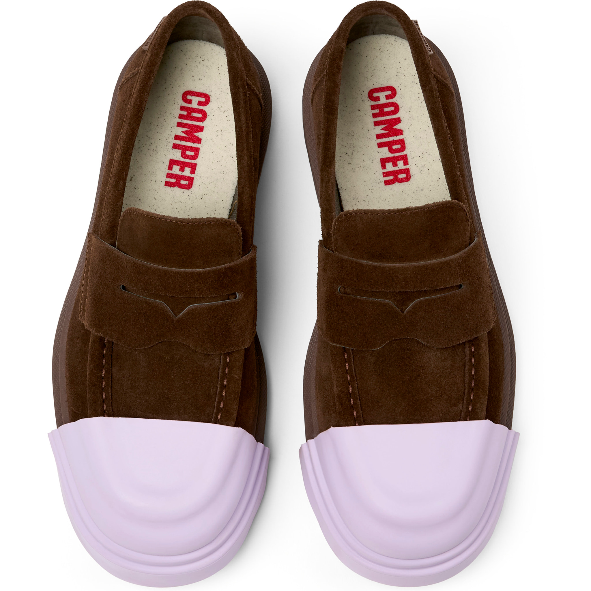 Zapatos de cordones - CAMPER Junction - Marron - Piel de ante