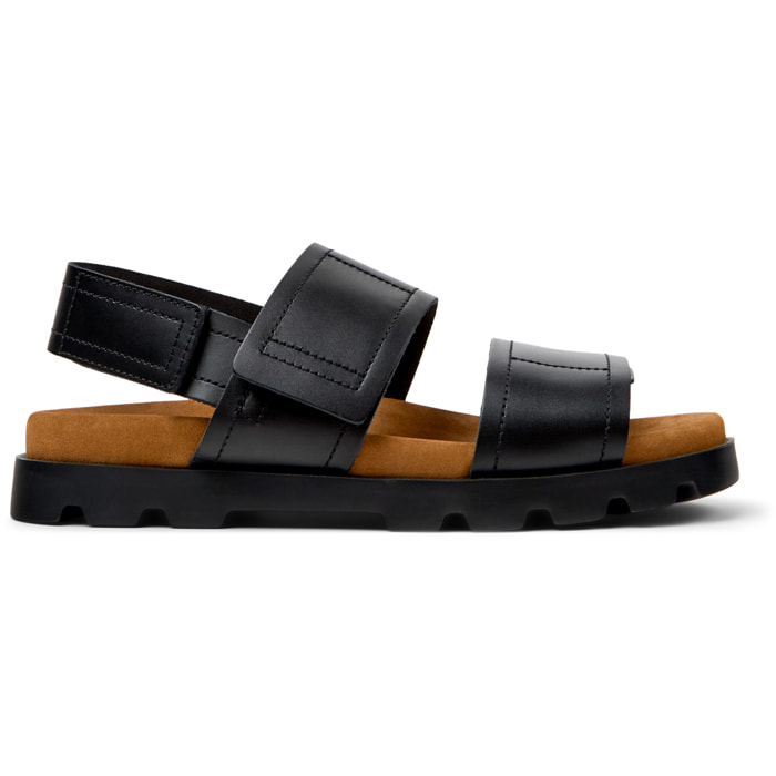Sandali - CAMPER Brutus Sandal - Nero - Pelle liscia