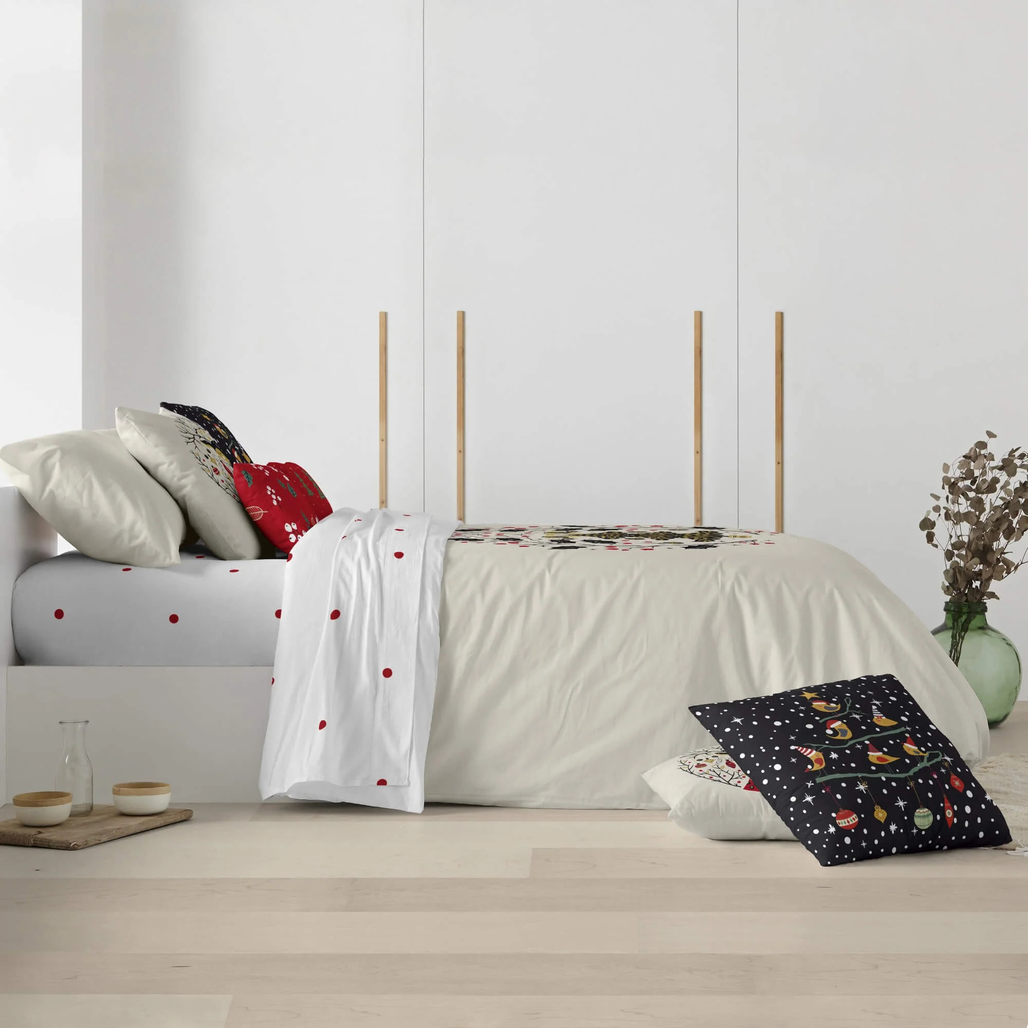 Housse de couette avec clics 100% coton Laponia 1