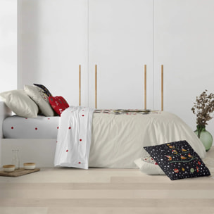 Housse de couette avec clics 100% coton Laponia 1