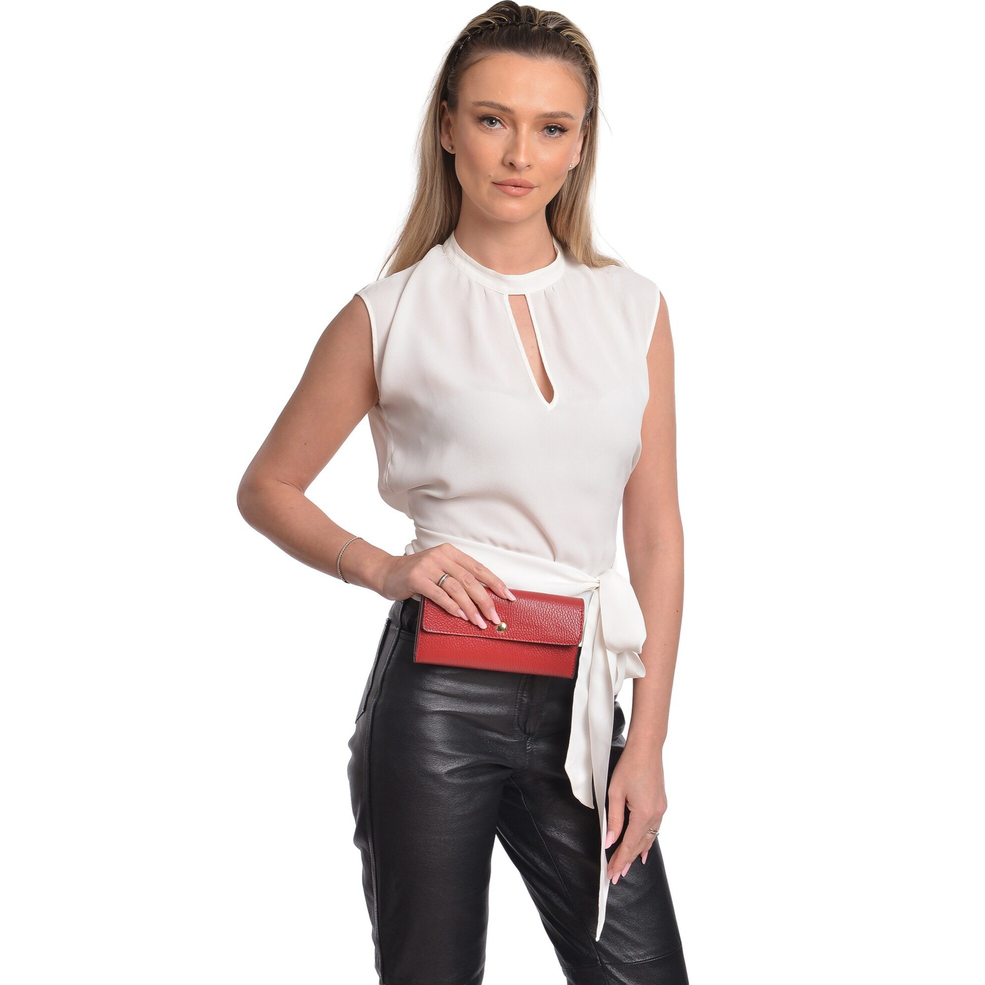 Portafoglio Anna Luchini Rosso