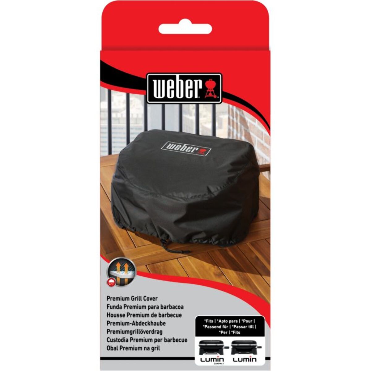 Housse barbecue WEBER premium pour lumin