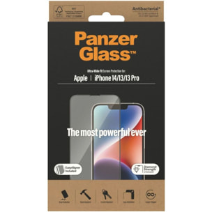 Protège écran PANZERGLASS iPhone 13/13 PRO/14 Ultra-Wide-Fit