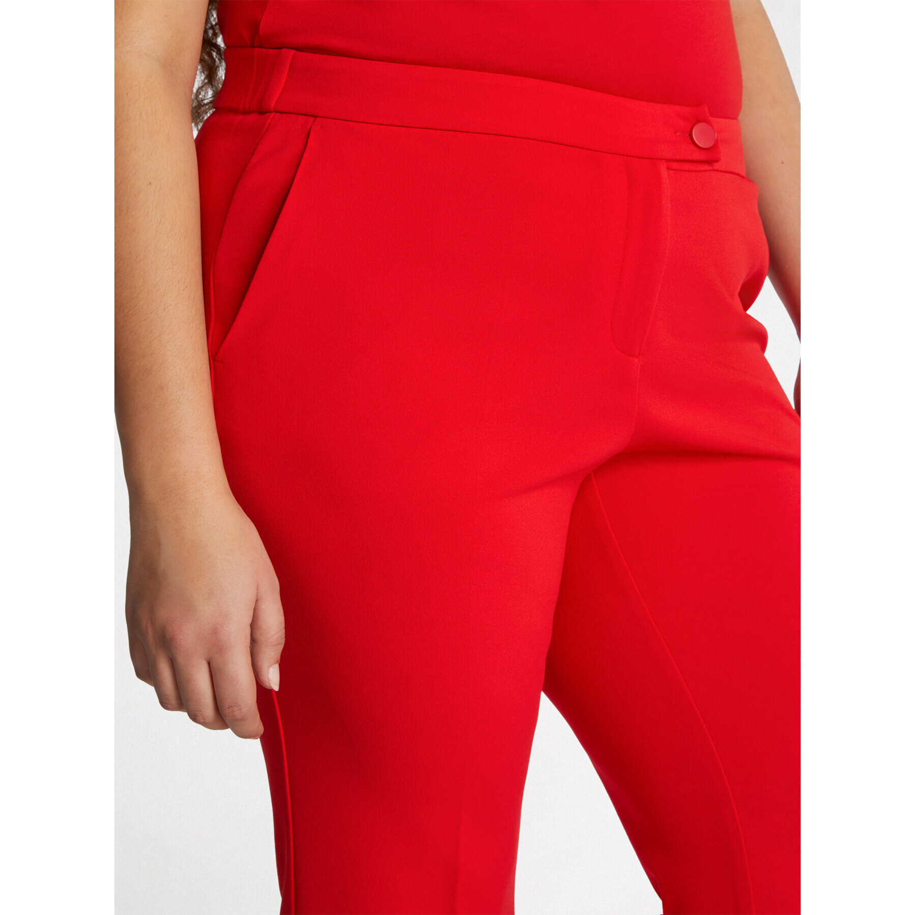 Fiorella Rubino - Pantaloni eleganti kick flare - Rosso