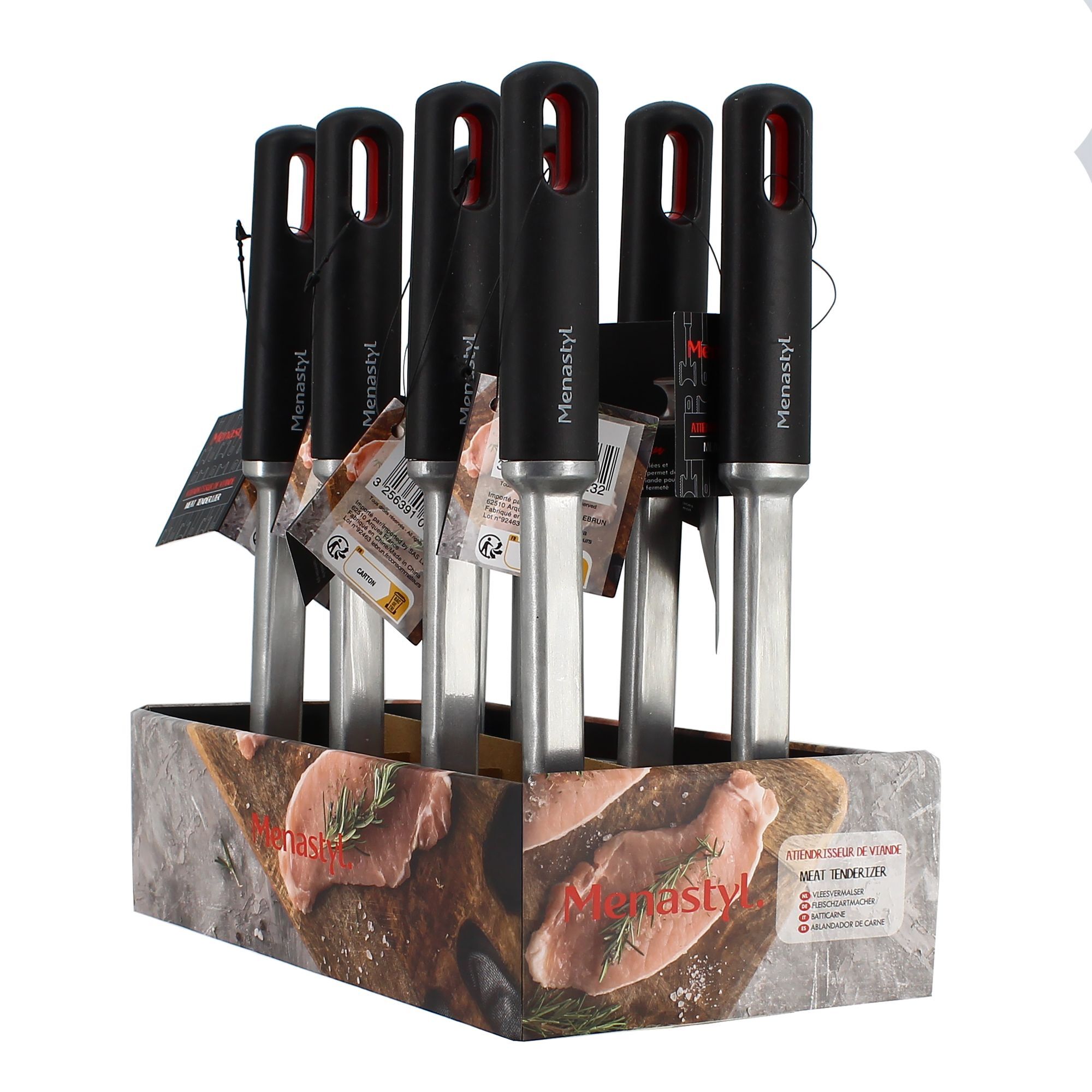 Attendrisseur à viande en acier inoxydable
