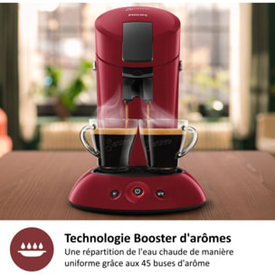 Senseo PHILIPS senseo original plus CSA210/91 rouge