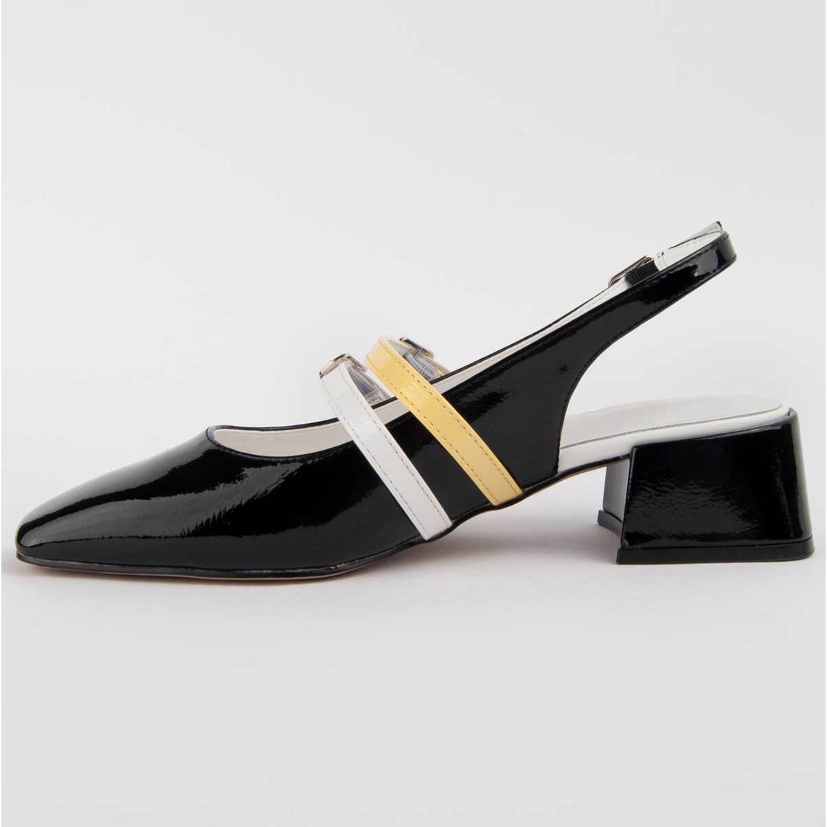 Zapato De Tacón - Negro - Altura: 4 Cm