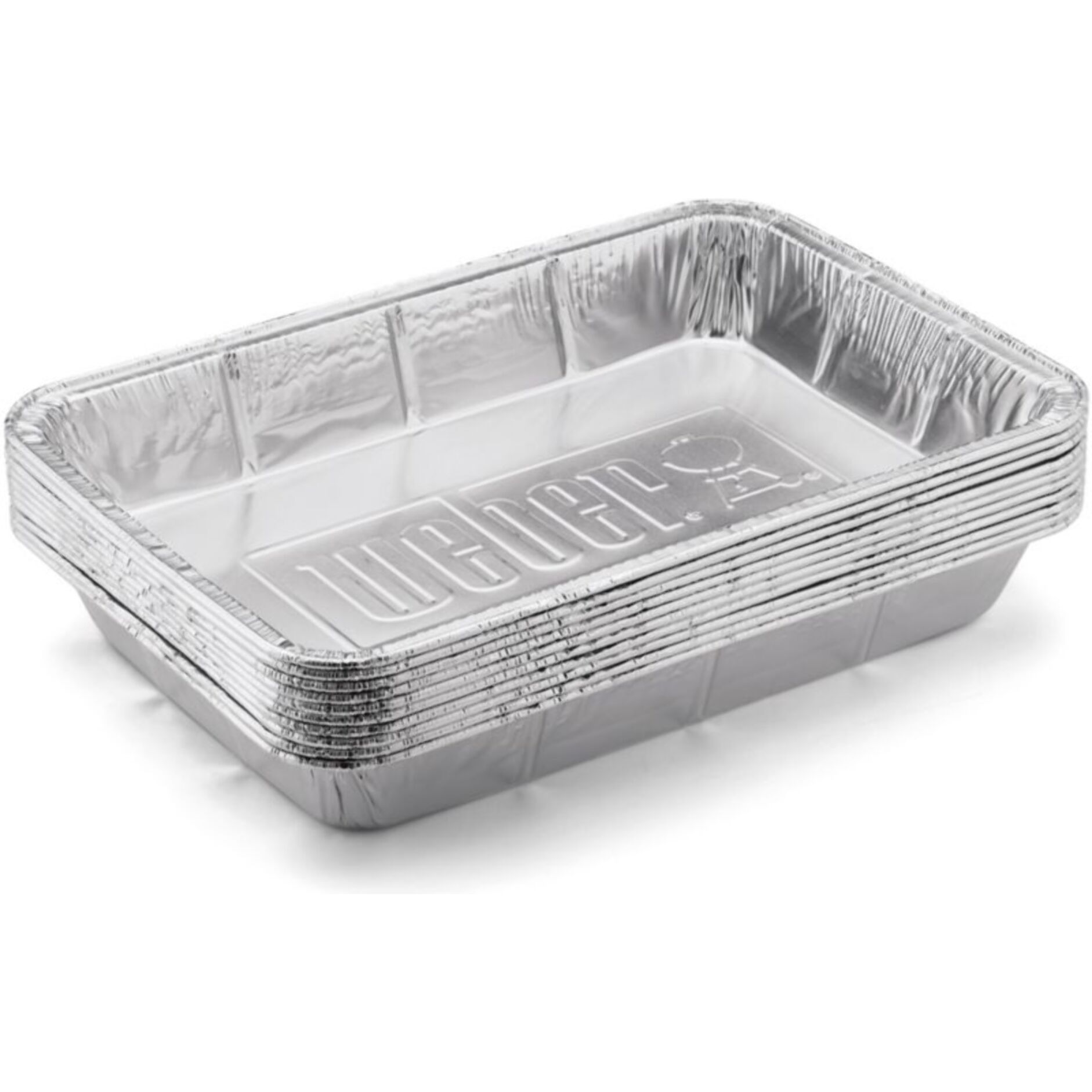Barquette aluminium WEBER grandes barquettes aluminium - Lot de 10