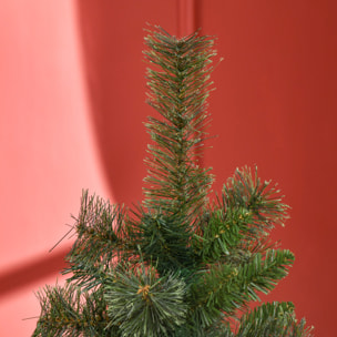 Sapin de Noël artificiel Ø 84 x 150H cm 665 branches épines imitation Nordmann grand réalisme vert