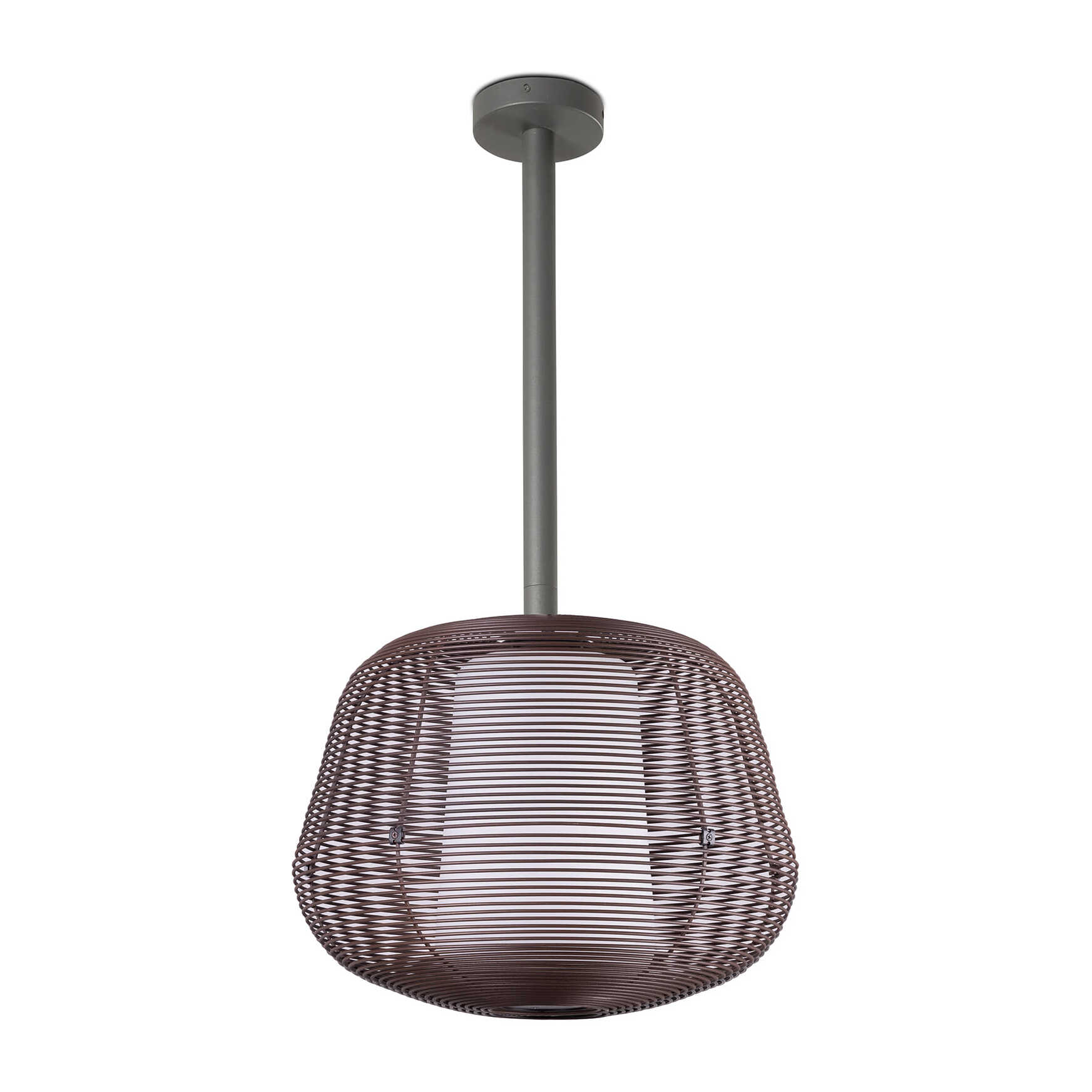 NARA M Suspension fixe brun rouille 1xE27